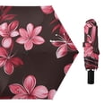 thumbnail image 4 of ALAZA Tropical Flowers-t7 UPF 50+ Compact Folding Umbrella for Rain Travel Umbrella Packable, 4 of 8