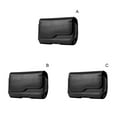 thumbnail image 3 of Horizontal Leather Belt Case Holster Pouch Sleeve Phone Holder for Men Travel Outdoor, 3 of 10