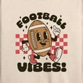 thumbnail image 3 of Instant Message - Football Vibes - Women's Lightweight French Terry Long Sleeve Shirt, 3 of 6