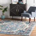 thumbnail image 1 of nuLOOM Corbett Vintage Boho Area Rug, 6' 7" x 9', Blue, 1 of 1