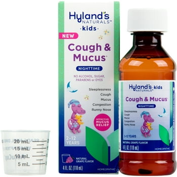Hyland's Naturals Kids Nighttime  & Mucus Grape Liquid 4oz