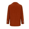 thumbnail image 4 of Lovskoo 2024 Women's Corduroy Blazers Long Sleeve Open Front Button Work Office Jackets Blazer with Pockets Orange, 4 of 7