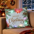 thumbnail image 5 of RXIRUCGD LED Light Up Christmas Throw Pillow Cover With Colorful Lights And Festive Patterns Soft Fluffy Pillowcase Holiday Decor For Sofa Bed Living Room Seasonal Celebration, 5 of 6