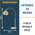thumbnail image 2 of AF Lighting Orb Table Lamp with Metal Globe in Brushed Gold, 2 of 4