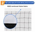thumbnail image 3 of Red de voleibol deportiva al aire libre con cable de acero Red de voleibol profesional blanca, 3 of 9