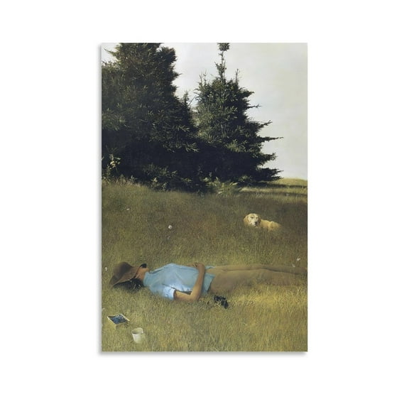 Andrew Wyeth Print Painting Distant Thunde Posters Art Print Wall Photo Paint Poster Hanging Picture Family Bedroom Decor Gift 24x36inch(60x90cm)