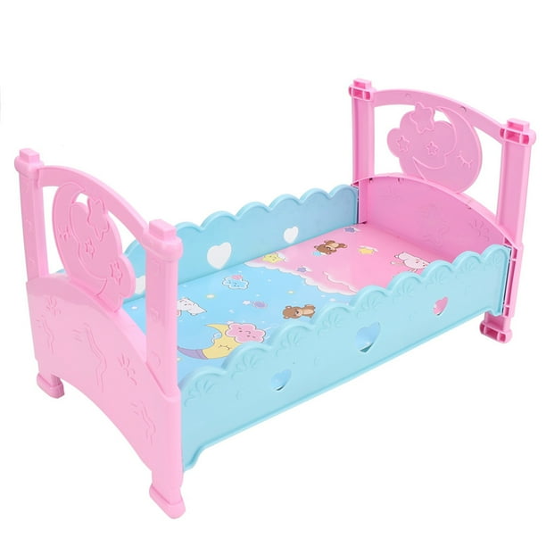 Doll Bed Toy Baby Doll Set Mini Lovely Simulation Doll Bed Cribs Furniture Baby Play House Toys Accessories Walmart