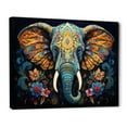 thumbnail image 2 of Designart "Blue Elephant Legacy" Animals Floater Framed Canvas Print, 2 of 7