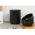 thumbnail image 3 of 10 Strawberry Street Double Line 6.25"/24 oz Round Cereal Bowl, Set of 6, Matte Black, 3 of 5