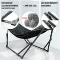 thumbnail image 4 of Tranquillo Universal 106.5" Double Hammock w/ Adjustable Stand & Bag, Black, 4 of 5