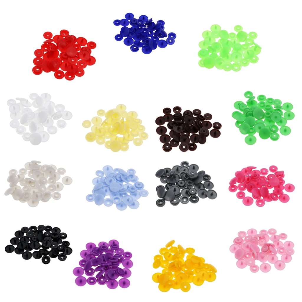 50 of Blue PLASTIC RESIN SNAPS BUTTON FASTENERS PRESS STUD POPPERS 
