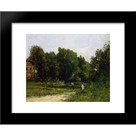 Park Cordieres a Trouville 20x24 Framed Art Print by Eugene Boudin