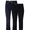 Black & Dark Wash, variant on No Boundaries Mid Rise Bootcut Jeans, 32” Inseam, 1 or 2-Pack, Women’s