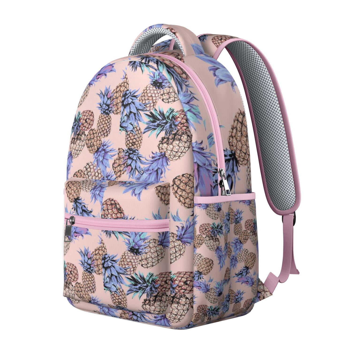 Pineapple Sunshine Design Waterproof Backpack - Comfortable & Supportive Laptop Bag for College