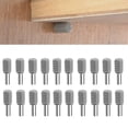 thumbnail image 1 of 20 Pcs Shelf Support Studs Pegs Pins Plugs 6mm PVC Cabinet Bracket Silver, 1 of 7