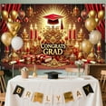 thumbnail image 5 of DAMAI Congrats Grad Backdrop Gold Graduation Party Backdrop for Photography 5.9x3.6FT Class of 2025 Congratulate Graduation Prom Party Decorations Banner Photo Studio Props ﻿, 5 of 6