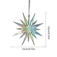 thumbnail image 3 of LYCAQL Christmas Ornaments Snowflakes Decorations - Iridescent Snowflakes Hanging Decorations for Winter Holiday Christmas Birthday Party Decorations Supplies, 3 of 6