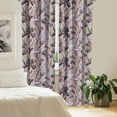 thumbnail image 2 of Ambesonne Floral Curtains, Iris Flowers Watercolor Art, Pair of 28"x84", Eggplant Dried Rose, 2 of 5