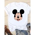 thumbnail image 1 of Disney Print Lovely Trend 90s Clothing Mickey Mouse Tee Shirt Casual Fashion Women Cartoon Graphic Short Sleeve T-shirtsS Gao Jinjia LED, 1 of 2