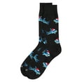 thumbnail image 3 of MeMoi Men's "Santa Shark" Christmas Holiday Novelty Crew Sock - Mens - Male, 10-13, Black, 3 of 3