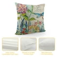 thumbnail image 4 of Nawypu  Pack Vintage Romantic Flower Throw Pillow Covers French Style Hydrangea Flowers with Dragonfly Print Decorative Pillow Case Rustic Farmhouse Pillow Case, 4 of 5