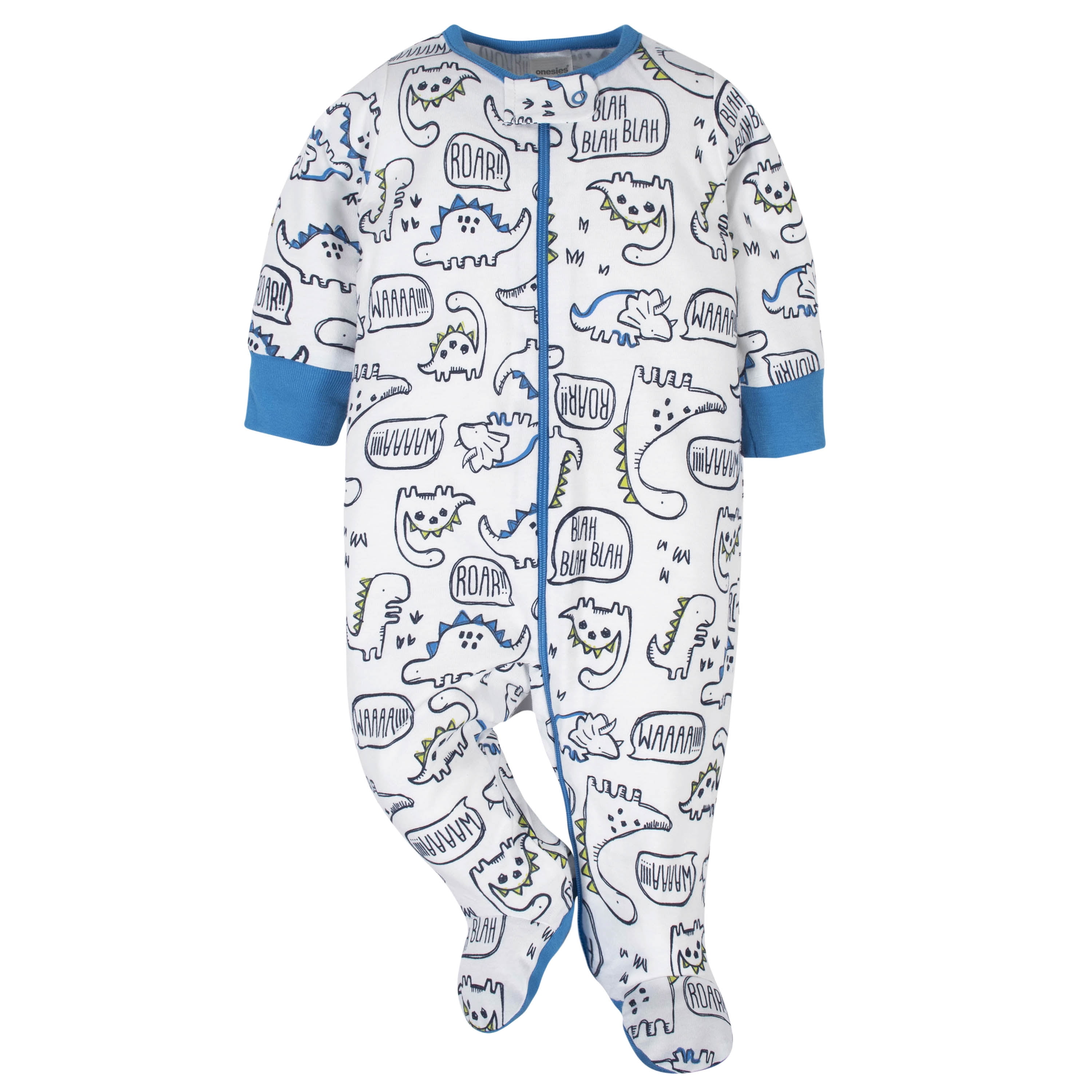 Onesies Brand Baby Boy Sleep 'N Plays Footed Pajamas, 4-Pack, Newborn - 6/9M