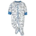 thumbnail image 6 of Onesies Brand Baby Boy Sleep 'N Plays Footed Pajamas, 4-Pack, Newborn - 6/9M, 6 of 7