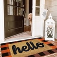thumbnail image 3 of Buffalo Plaid Rug 2''x3'' Orange Outdoor Rug for Halloween/Thanksgiving Washable Fall Doormat Buffalo Check Rug Layered Front Door Mat for Porch/Farmhouse/Entryway/Patio Fall Decor, 3 of 6
