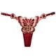 thumbnail image 3 of Tanga ajustable de talla grande con bordado de seducción 2D de mujer con lencería sexy de colores de mariposa, 3 of 4