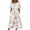 White, variant on Women Casual Loose Bohemian Floral Dress with Pockets Short Sleeve Long Maxi Summer Beach Swing Dresses Multicolor L