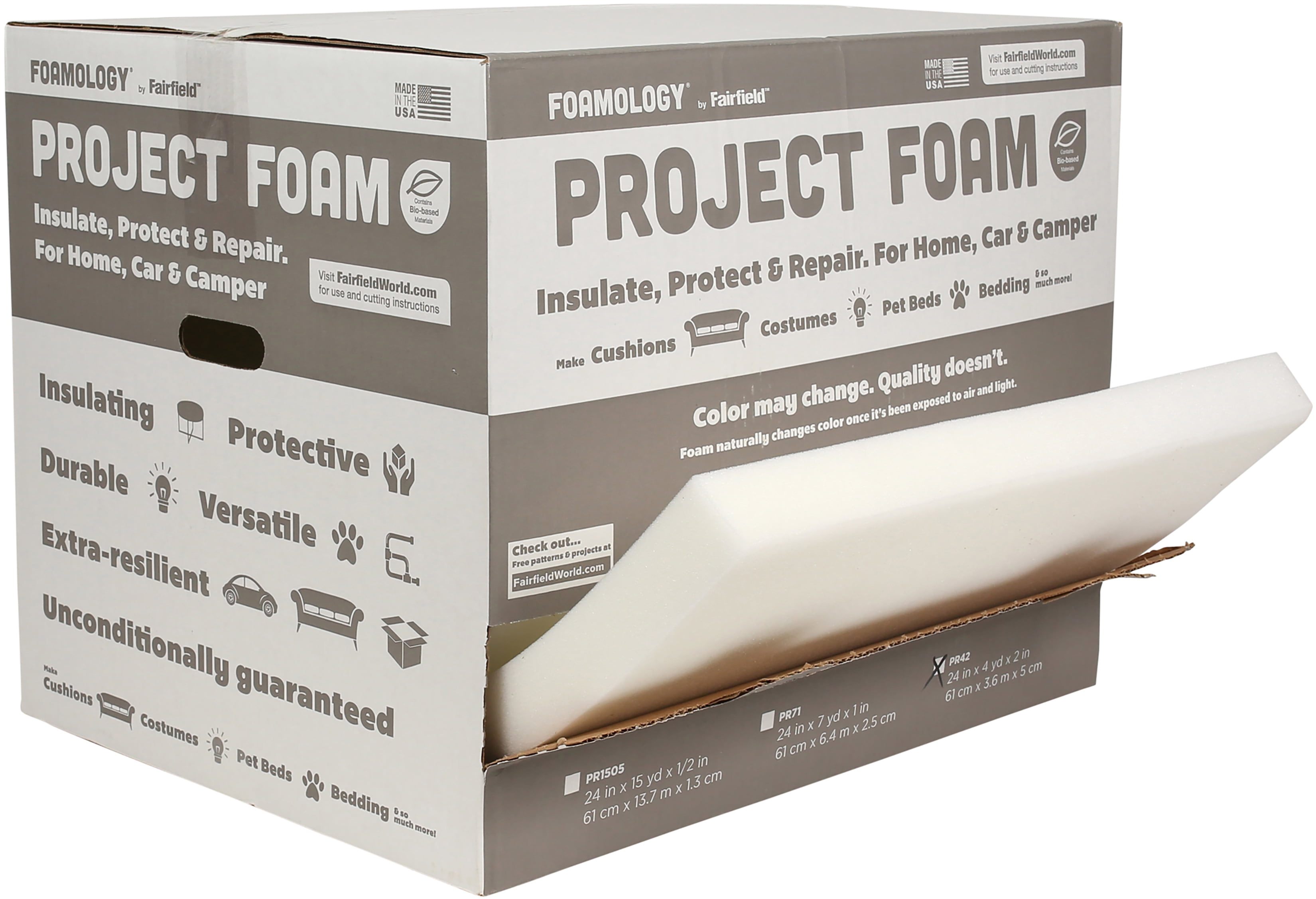 Fairfield Project Foam24"X72"X2" Fob Mi Walmart Canada