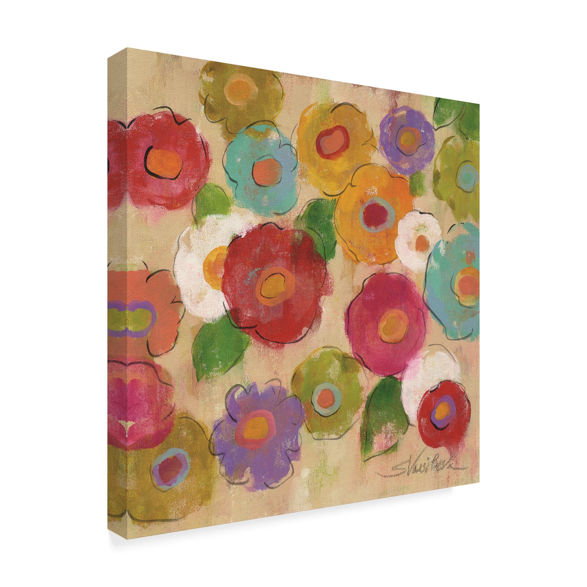 Trademark Fine Art Floral Canvas Art ' Bohemian Bouquet Iii ' by Silvia Vassileva