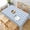 Blue and White, variant on Burgundy and White Striped Rectangle Table Cloth Soft Washable Oblong Tablecloth Covers for Kitchen & Table Linens 60" x 84"