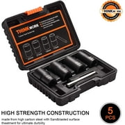 THINKWORK TW6009 Twist Socket 4 in Socket Size, 1/2 in Drive Size, Deep, 5 Piece