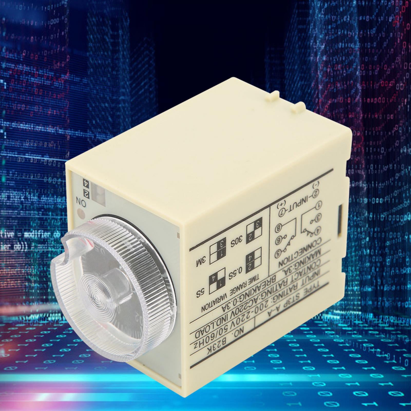 Knob Timer Relay, Prevent Interference Wear Compressive Time Relay Alloy Contacts For