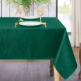 thumbnail image 1 of SHILIU-Jacquard Rectangle Tablecloth - Swirl Design Waterproof Stain Resistant Table Cover Wrinkle Free Heavy Weight Table Cloths for Dining and Kitchen (60 x 144 Inch,Dark Green Swirl), 1 of 4