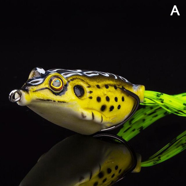 1Pc New 4cm 5g Frog Fishing Lure Soft Bait Pike Wobblers Artificial Bait Floating Fishing Lure Top Water Bait Frog Tool He Qiyong unisex
