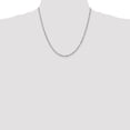 thumbnail image 2 of 14k White Gold 20 Inch 2.0mm Singapore Chain Necklace Pendant Charm, 2 of 9