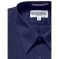 thumbnail image 2 of Gentlemens Collection Mens Long Sleeve Dress Shirt - Broadcloth Navy-Long Sleeve 14.5" Neck, 2 of 2