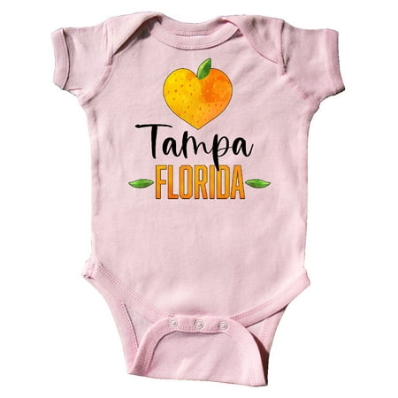 

Inktastic Tampa Florida Orange in Heart Gift Baby Boy or Baby Girl Bodysuit