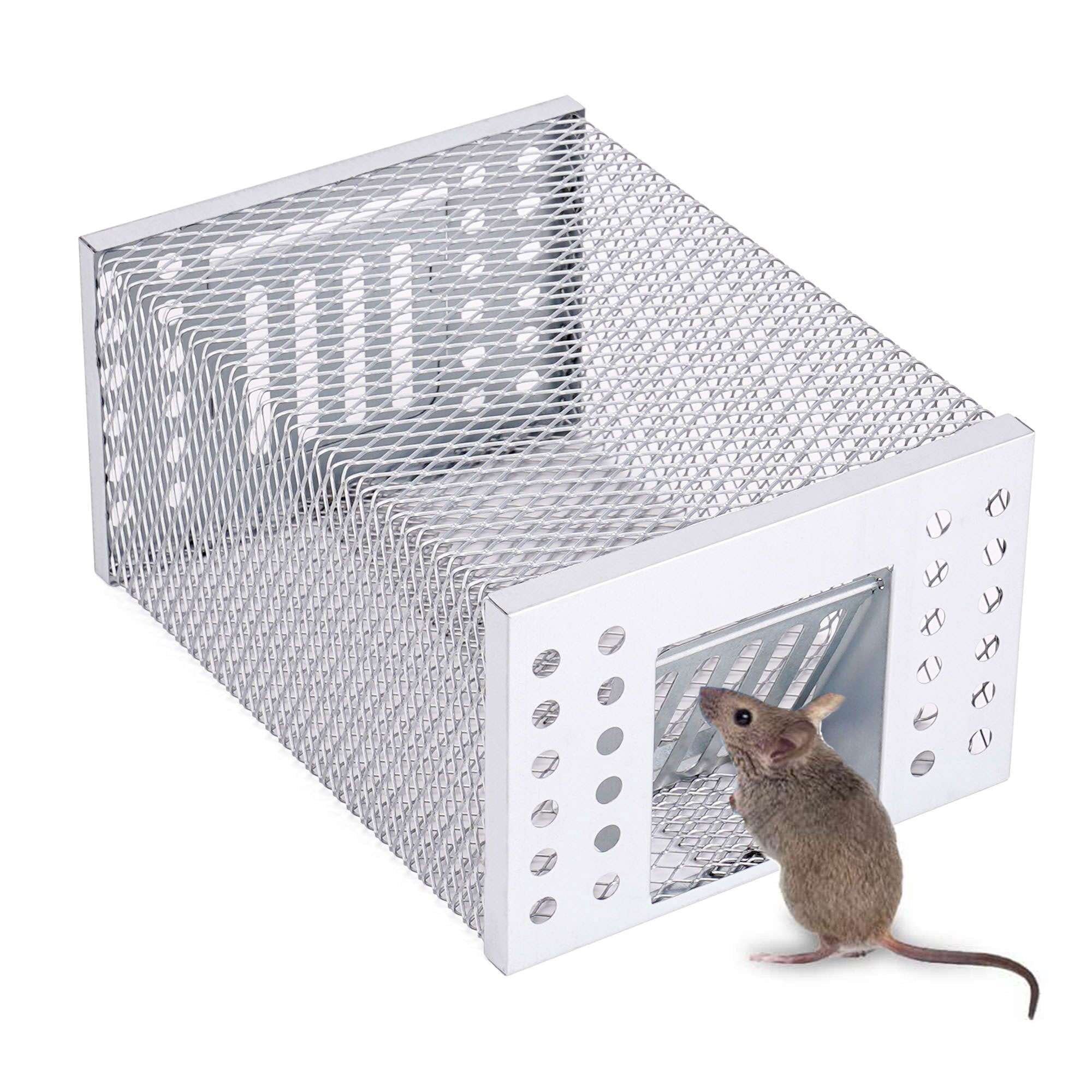 Deago Automatic Continuous Rat Trap Cage – Humane Live Mouse & Rodent Catcher for Indoor & Outdoor Use