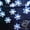 Cool White, variant on Solar Snowflake String Lights Outdoor Waterproof 21FT 30 LED Fairy Lights with 8 Lighting Modes for Wedding, Party, Garden, Patio, Yard, Home Decor(Cool White)