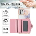 thumbnail image 4 of For Motorola Moto Edge 20 Lite Marble Patterned Case with Card Holder, Back Folio Kickstand PU Leather + Soft Crystal Bumper Edge, Magnetic Clasp Back Cover For Motorola Moto Edge 20 Lite,Marble #1, 4 of 6