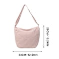 thumbnail image 3 of Bolsa cruzada de nailon impermeable de gran capacidad, bolso de hombro ligero para mujer, con correa ajustable, múltiples compartimentos, ideal para estudiantes y viajeros., 3 of 7