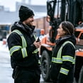 thumbnail image 5 of ProtectX High Vis Safety Hoddie Sweatshirt Jacket with Reflective Strips & Fleece Lined for Cold Weather Black Large, 5 of 9