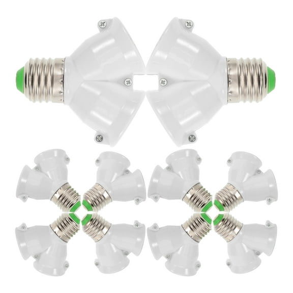 10 Pcs Lamp Adapter Light Bulb Socket Holder Adaptor Bulbs Lightbulbs Converter Splitter