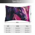 thumbnail image 2 of Rateoe Watercolor Painting White Horse Pattern Decorative Pillow Case,Throw Pillow Covers,Plush Pillow Cover,Soft Pillow Case,Velvet Pillow Case-14"x20", 2 of 6
