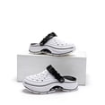 thumbnail image 4 of Men's Chunky Platform Clogs Lightweight Non Slip Walking Sandals Breathable Summer Beach Slide with Arch Support White Size 9, 4 of 4