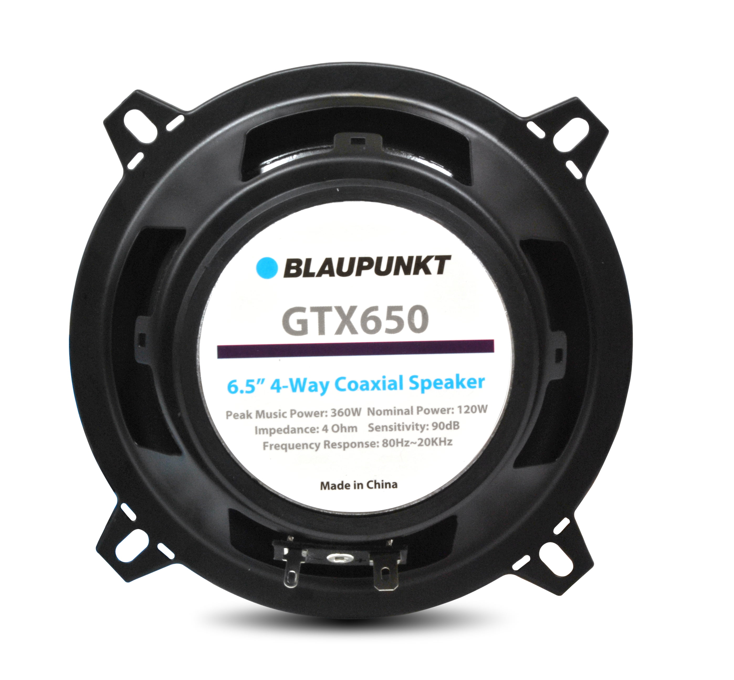 Blaupunkt 6.5-Inch 360W 4-Way Coaxial Car Audio Speaker Set of 2