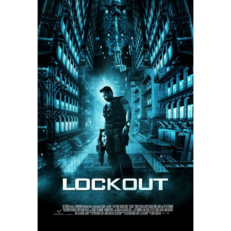 Lockout Movie poster Metal Print 12x16 Large Print on Metal